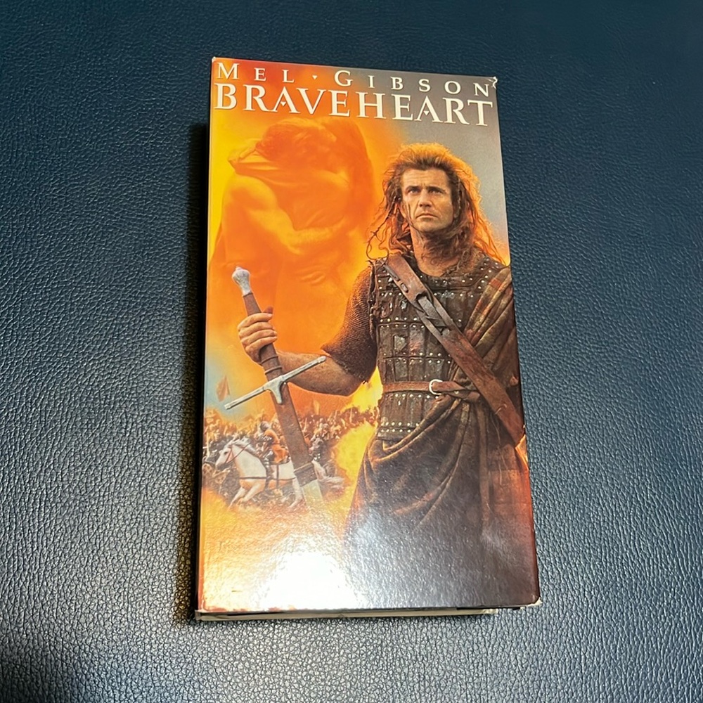 Braveheart VHS Video Tape Movie Scottish History Historical Scotland Mel Gibson
